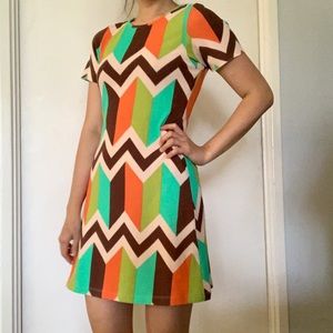 💕SOLD Reformation multi color fit flare dress